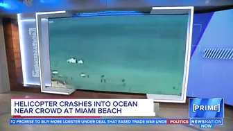 Helicopter crashes into ocean near swimmers on Miami Beach; 2 in stable condition | NewsNation Prime