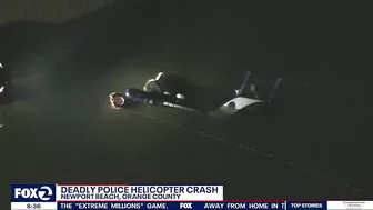 Deadly police helicopter crash at Newport Beach