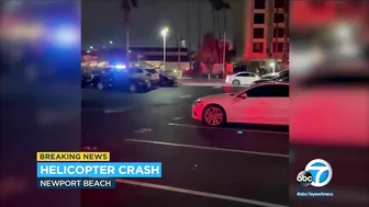 Police helicopter crashes in water off Newport Beach | ABC7