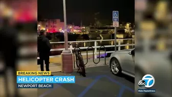 Police helicopter crashes in water off Newport Beach | ABC7