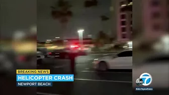 Police helicopter crashes in water off Newport Beach | ABC7