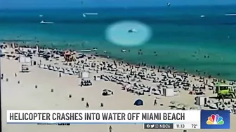 Helicopter Makes Crash Landing Into Water off Miami Beach