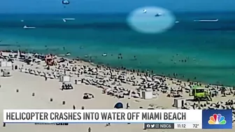 Helicopter Makes Crash Landing Into Water off Miami Beach