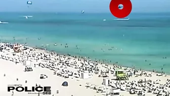 Helikopter stürzt am Stand von Miami Beach ins Wasser