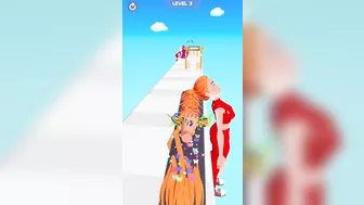 BRUSH HAIR game HIGH SCORE LEVEL ????????‍♀️???? Gameplay All Levels Walkthrough iOS Android New Game 3D