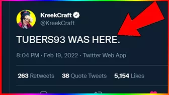 KreekCraft Got Hacked By Tubers93... (Roblox)