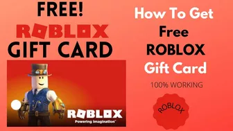 FREE ROBLOX GIFT CARD CODES ???? HOW TO GET FREE ROBUX GIFT CARD CODES ????