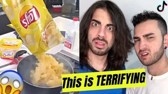 This is THE WORST TIKTOK FOOD HACK | Lionfield reaction to chips mashed potatoes