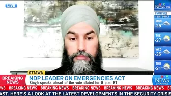 Singh: It's 'hypocritical' for Kenney to challenge Emergencies Act after calling on Ottawa for help