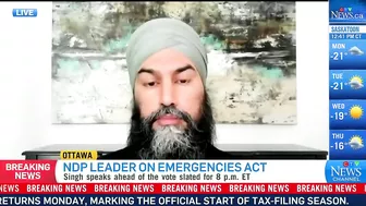 Singh: It's 'hypocritical' for Kenney to challenge Emergencies Act after calling on Ottawa for help