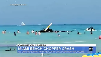 Chopper crashes off into water near Miami Beach | ABC News