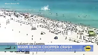 Chopper crashes off into water near Miami Beach | ABC News