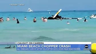 Chopper crashes off into water near Miami Beach | ABC News