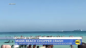 Chopper crashes off into water near Miami Beach | ABC News