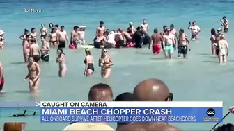 Chopper crashes off into water near Miami Beach | ABC News