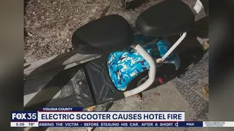 Electric scooter battery explodes, sparking fire at Daytona Beach hotel