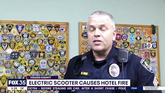 Electric scooter battery explodes, sparking fire at Daytona Beach hotel