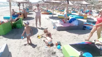 Part 3 Plaja Luxurious Beach, Relaxation, Sea, Sun, 4K video, Bikini Beach, Romania Mamaia Beach.