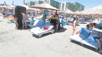 Part 3 Plaja Crema Beach, Relaxation, Sea, Sun, 4K video, Bikini Beach, Romania Mamaia Beach.