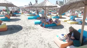 Part 3 Plaja Crema Beach, Relaxation, Sea, Sun, 4K video, Bikini Beach, Romania Mamaia Beach.