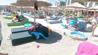 Part 3 Plaja Crema Beach, Relaxation, Sea, Sun, 4K video, Bikini Beach, Romania Mamaia Beach.