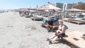 Part 3 Plaja Crema Beach, Relaxation, Sea, Sun, 4K video, Bikini Beach, Romania Mamaia Beach.