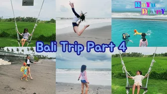 Play in Bali Beach | Swimming Day | Bali Beach Glamping | Travel to Bali Part 4 | Travel Vlog