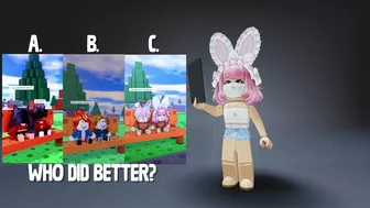 WHO DID IT BETTER? ???? #roblox