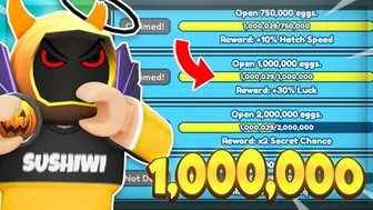 ???????? I HATCHED A TOTAL OF 1,000,000 EGGS In Clicker Simulator!! (Roblox)