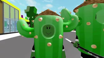 DES CACTUS NINJA AFFRONTENT DES ENNEMIS (JASON PÈTE UN PLOMB) ! ROBLOX - BROOKHAVEN RP