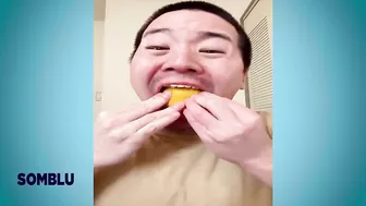 CRAZY Junya1gou Funny TikToks ( EATING FRUIT CHALLENGE )