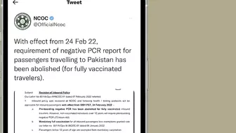 Pakistan Travel Update | PCR report for passengers travelling to Pakistan has been abolished