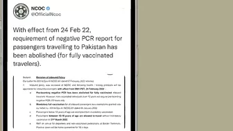 Pakistan Travel Update | PCR report for passengers travelling to Pakistan has been abolished