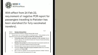 Pakistan Travel Update | PCR report for passengers travelling to Pakistan has been abolished