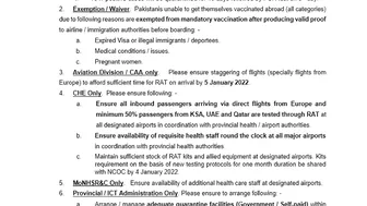 NCOC release traveling advisory for International Travelers | Traveling to Pakistan | Saudi Info