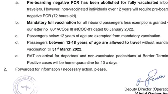 NCOC release traveling advisory for International Travelers | Traveling to Pakistan | Saudi Info