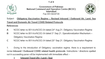 NCOC release traveling advisory for International Travelers | Traveling to Pakistan | Saudi Info