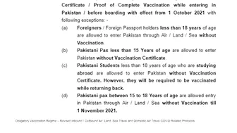 NCOC release traveling advisory for International Travelers | Traveling to Pakistan | Saudi Info