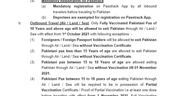 NCOC release traveling advisory for International Travelers | Traveling to Pakistan | Saudi Info