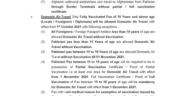 NCOC release traveling advisory for International Travelers | Traveling to Pakistan | Saudi Info