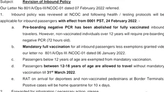 New Travel guid line for travel to Pakistan| New travel advisory from Oman to Pakistan