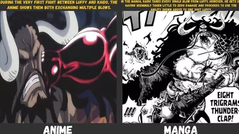 Anime Manga Differences in One Piece