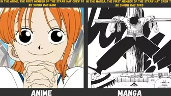 Anime Manga Differences in One Piece