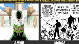 Anime Manga Differences in One Piece