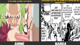 Anime Manga Differences in One Piece