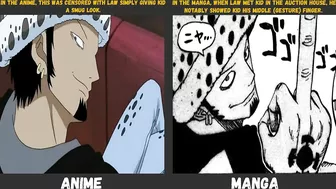 Anime Manga Differences in One Piece