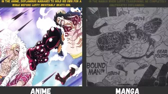 Anime Manga Differences in One Piece