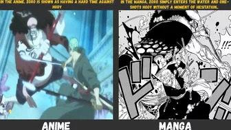 Anime Manga Differences in One Piece