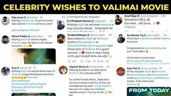 Celebrities Wishes To Valimai Movie | Valimai Review | Ajith Kumar |Valimai Movie|Celebrity Reaction