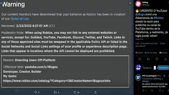¡AHORA ROBLOX TE PUEDE BANEAR SI HACES ESTO!⚠️*ten cuidado* (Noticias)